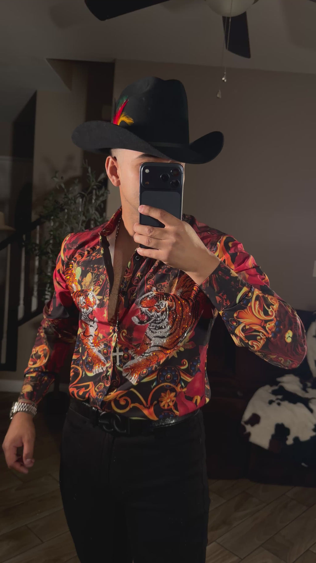 Tigre del Norte Rhinestone Shirt
