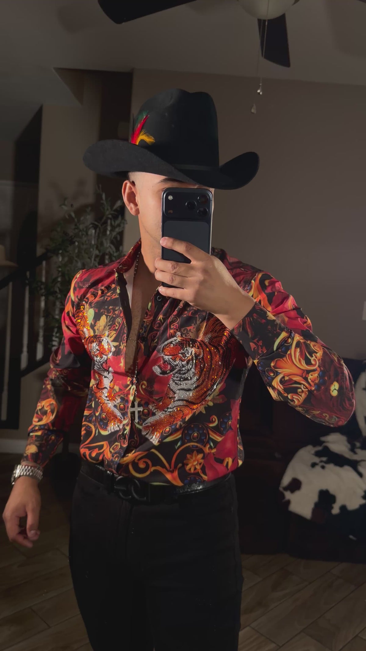 Tigre del Norte Rhinestone Shirt